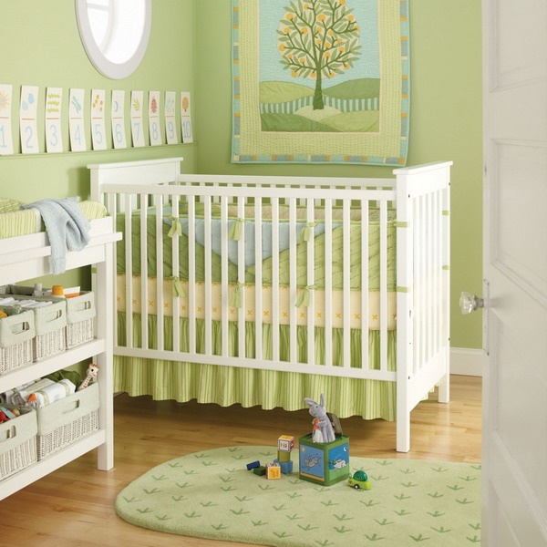 green baby nursery ideas